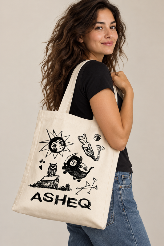 ASHEQ Sketch Tote Bag