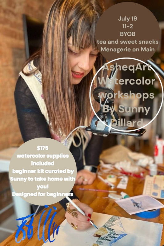 Beginner watercolor workshop with Sunny Dillard - Asheq Art